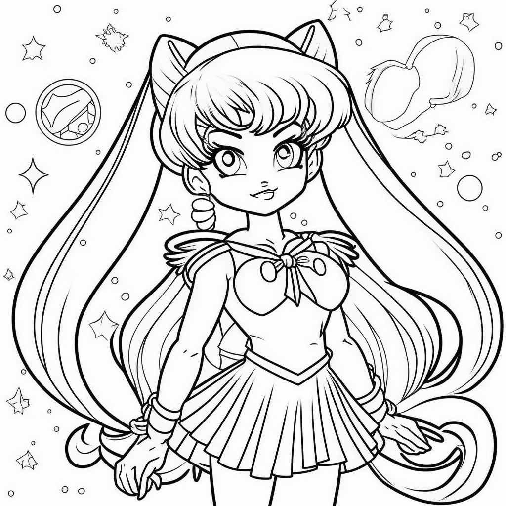 Sailor moon coloring books for children coloring pages