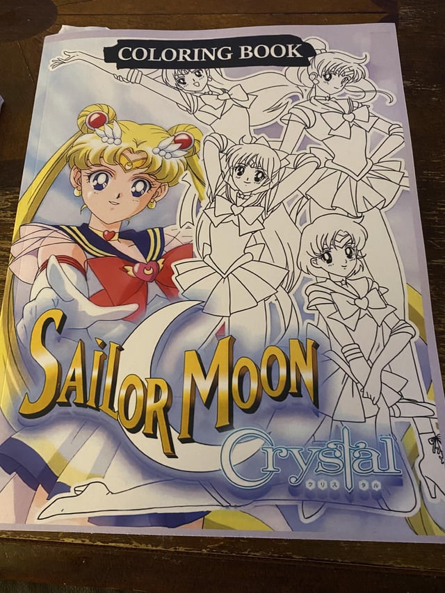 New sailor moon coloring book rsailormoon