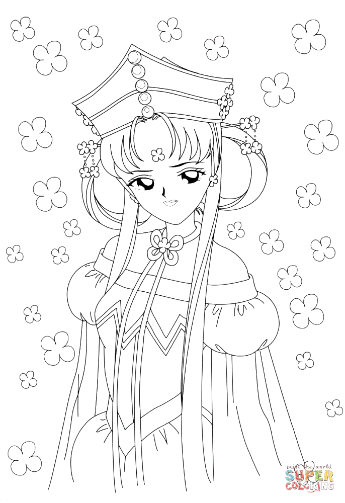 Beauty of sailor moon coloring page free printable coloring pages