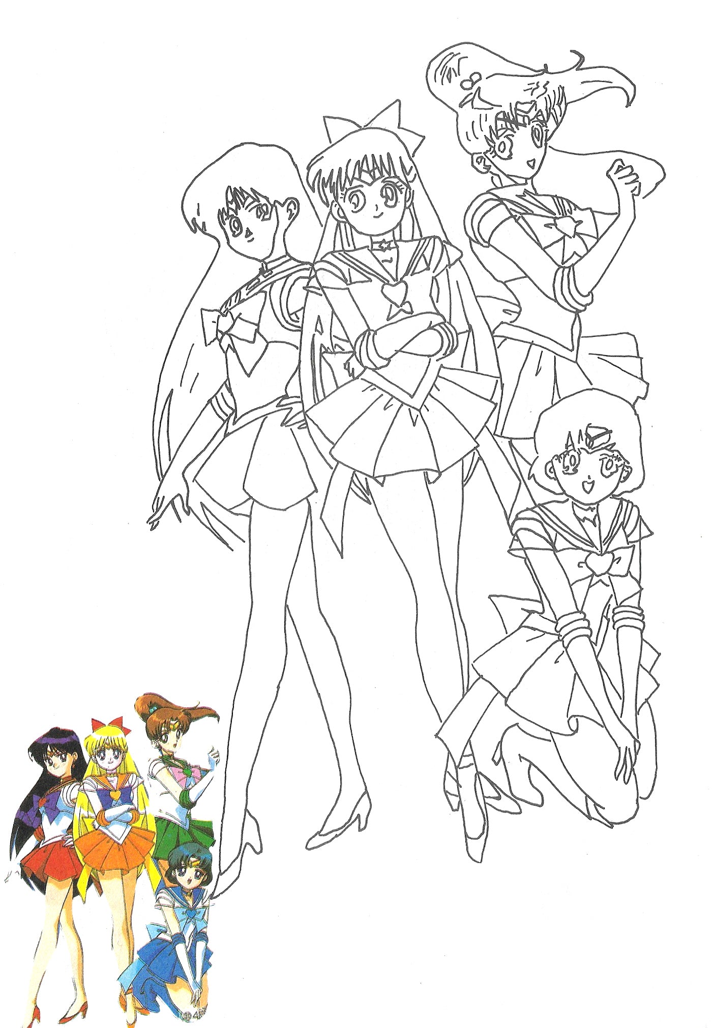 Sailor moon coloring pages â avane shop