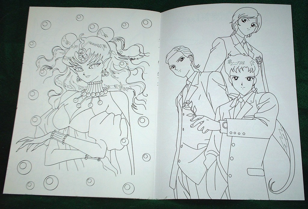 Sailor moon s coloring book pages ii of pics to giveâ