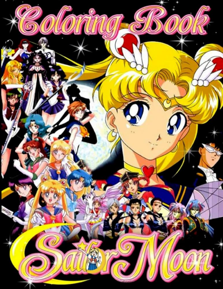 Sailormoon coloring book plenty of fascinating pictures for both adults and kids to enjoy and have fun as long as you love sailormoon tavares tomã books