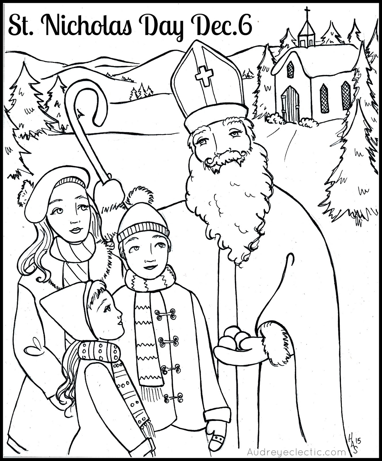 Free printable st nicholas day â sleightholm folk art