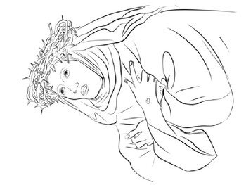 Saint catherine of siena coloring picture by stevens social studies