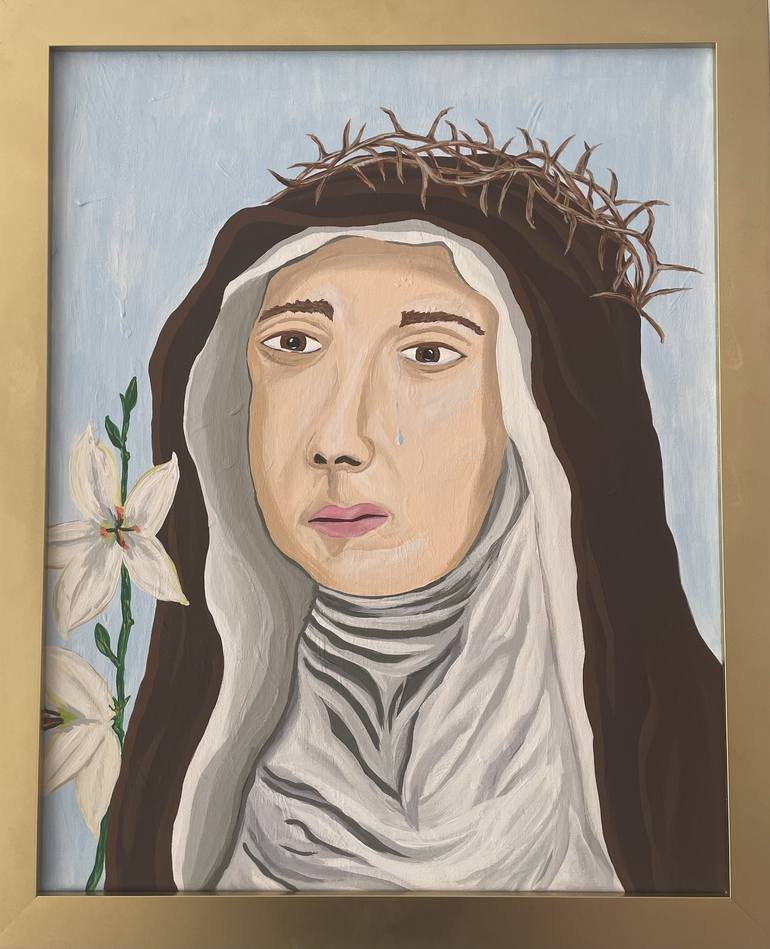 Saint catherine of siena painting by hannah soule powderly saatchi art