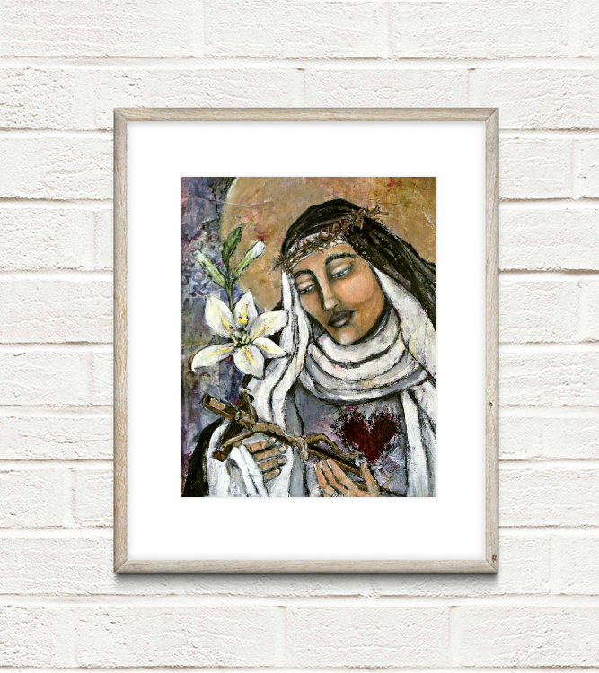 St catherine of siena fine art print â tru original