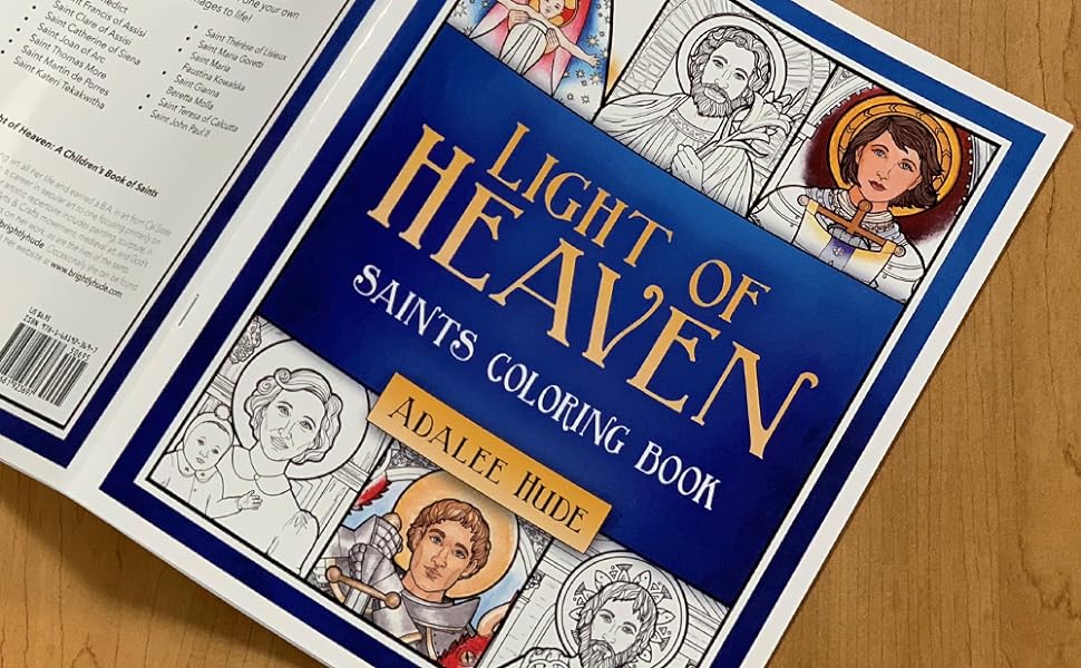 Light of heaven saints coloring book hude books