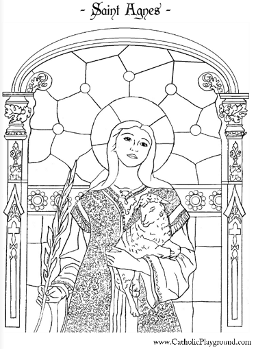 Saints coloring pages â catholic playground