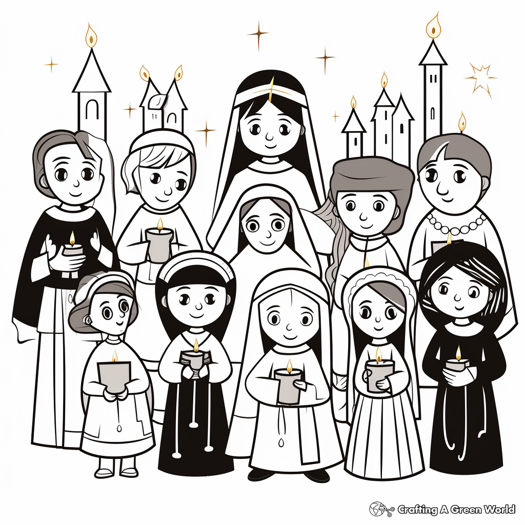 All saints day coloring pages