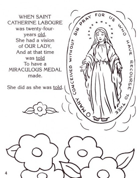 Coloring book about the saints