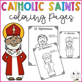 Catholic saints coloring pages