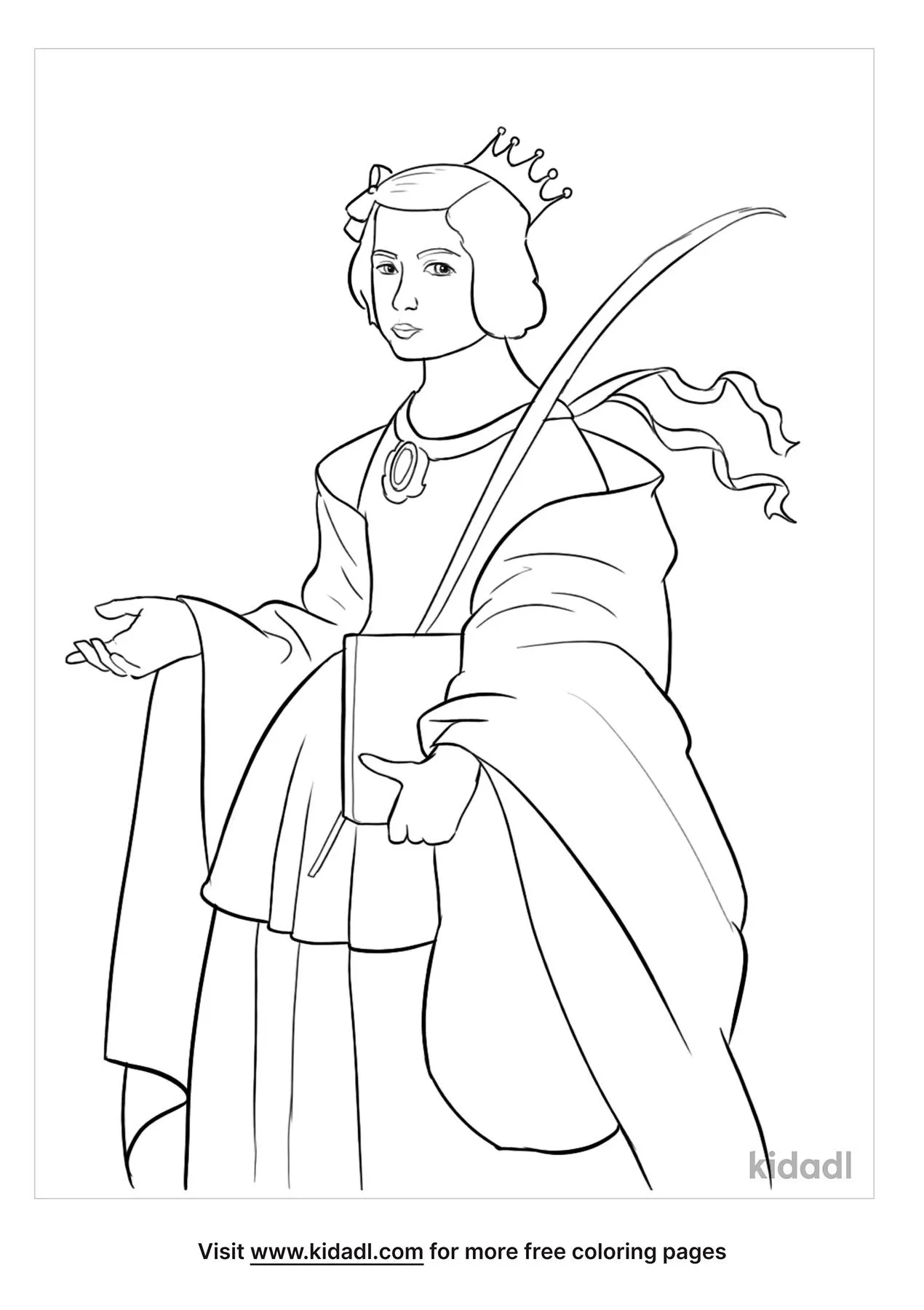 Free st elizabeth of hungary coloring page coloring page printables