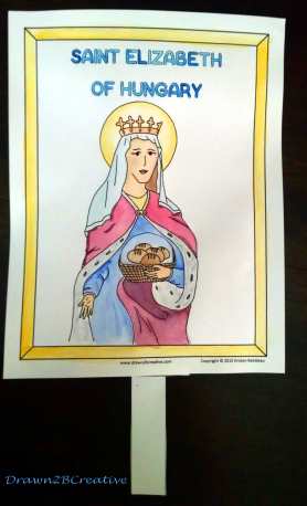 Saint elizabeth of hungary magic slider printable