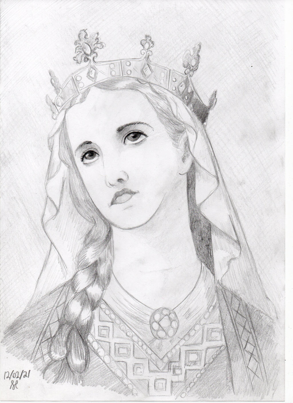 St elizabeth of hungary by royalartist on