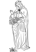 Saints coloring pages free printable pictures