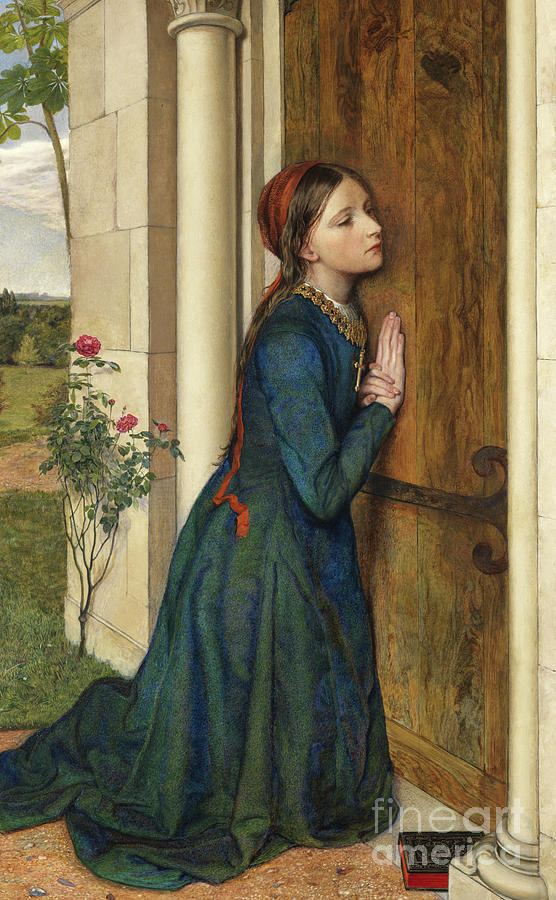 The devout childhood of saint elizabeth of hungary painting by charles alston collins