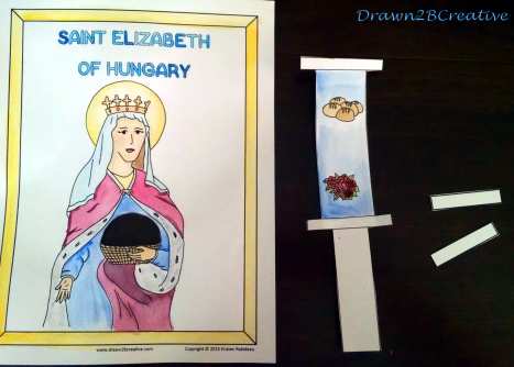 Saint elizabeth of hungary magic slider printable