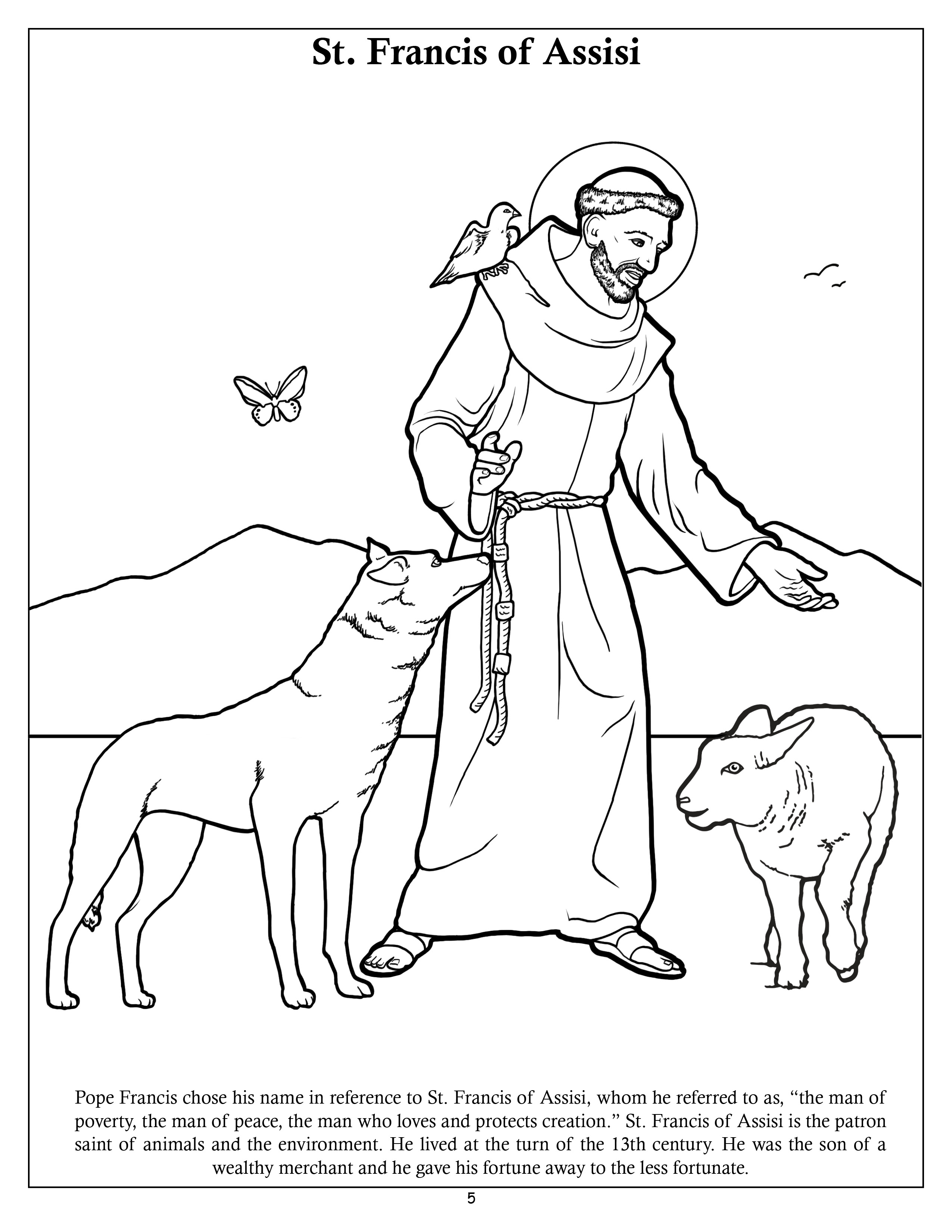 The pope francis coloring and activity book