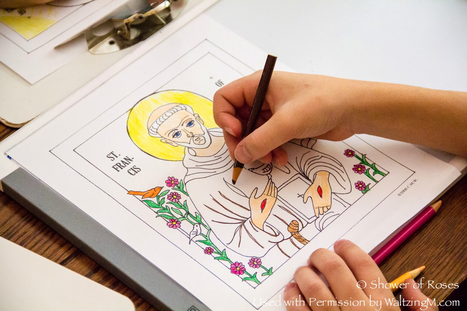 Waltzing matilda st francis coloring page