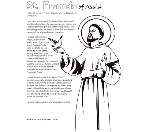 St francis of assisi â party like a saint