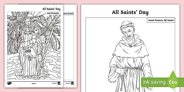 Irish saints colouring pages teacher made