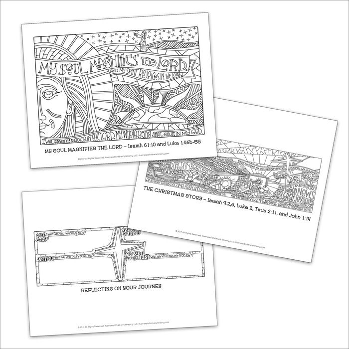 Advent journey coloring pages â illustrated ministry
