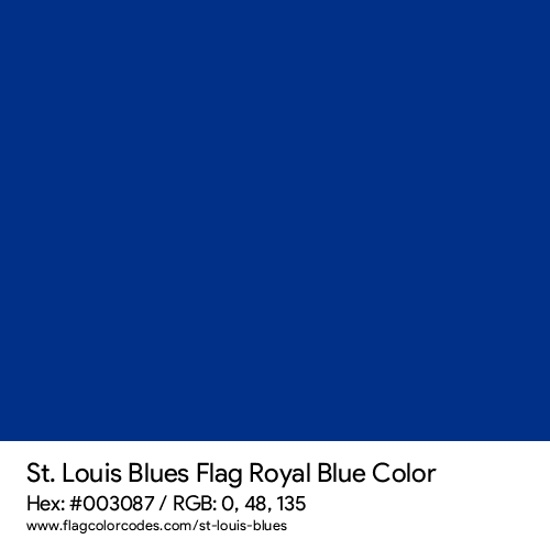 St louis blues flag color codes