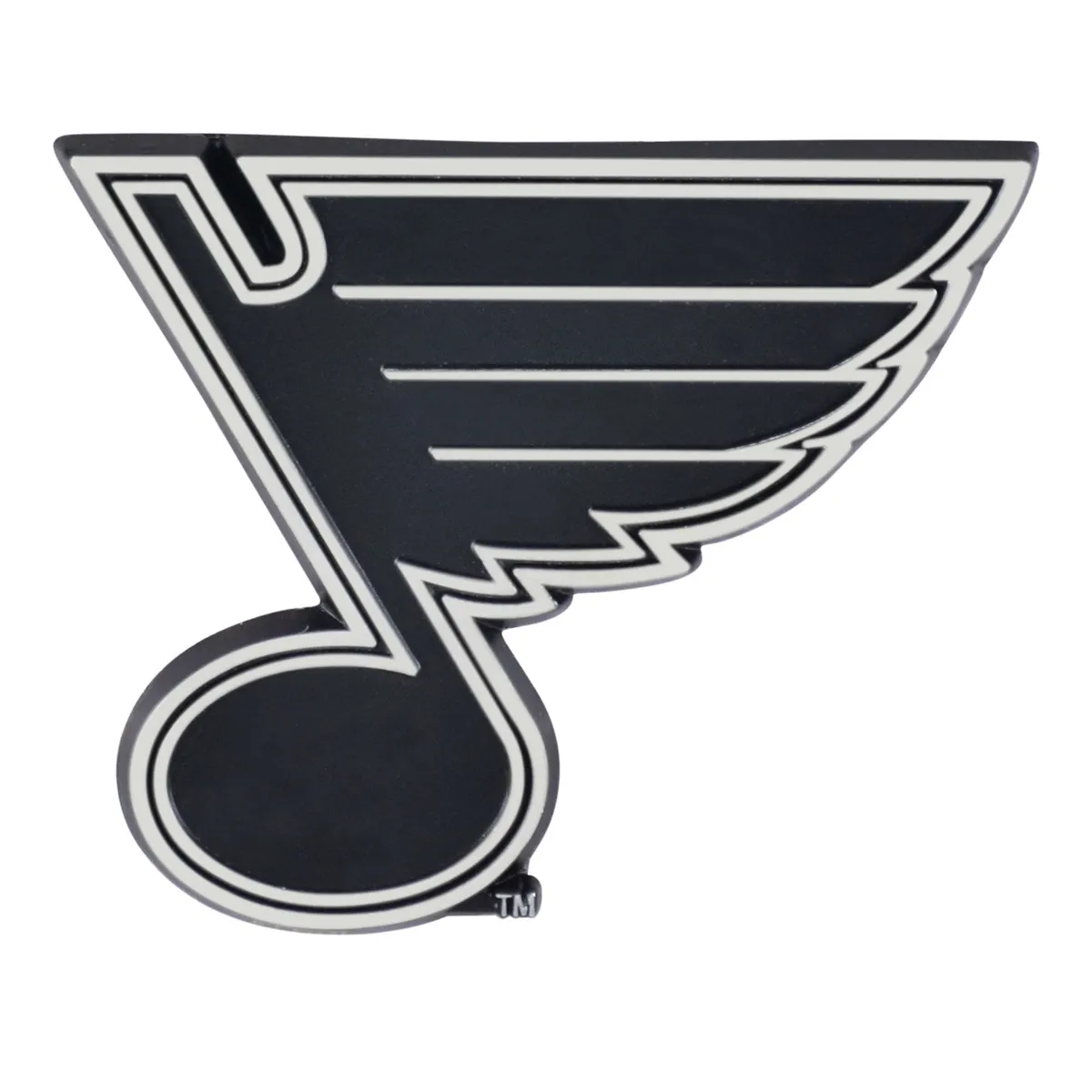 Official st louis blues nhl hockey logo solid metal car emblem