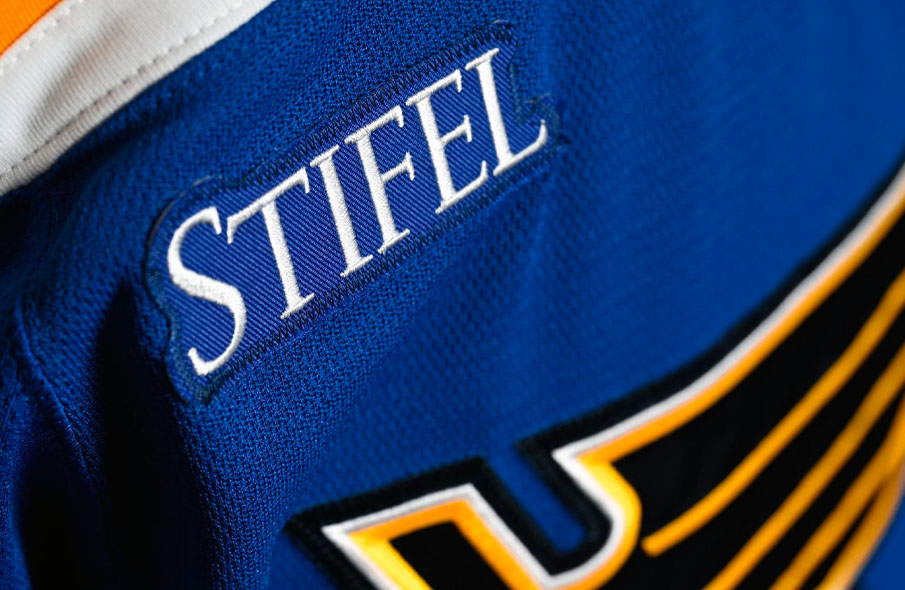 St louis blues announce stifel ad patch on jerseys in