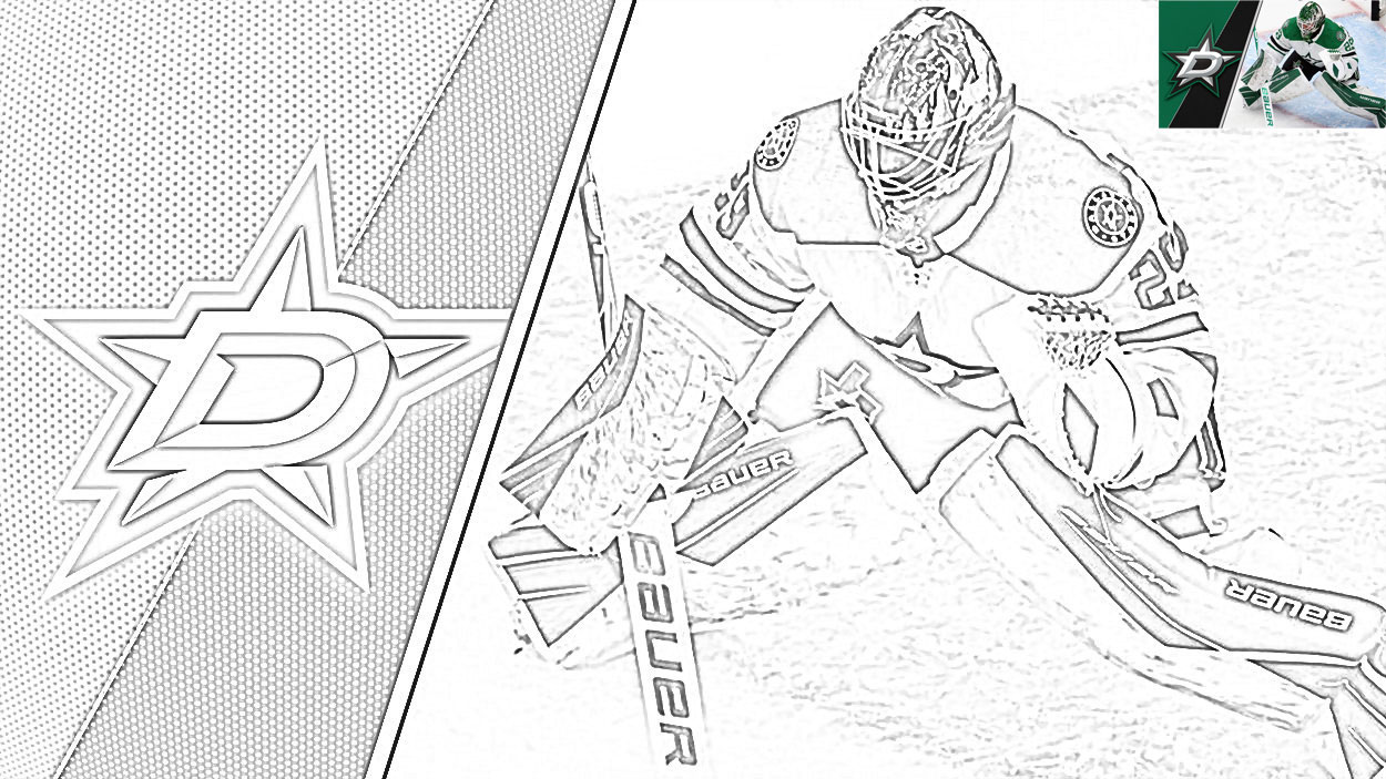 Hockey coloring pages nhl logo coloring pages