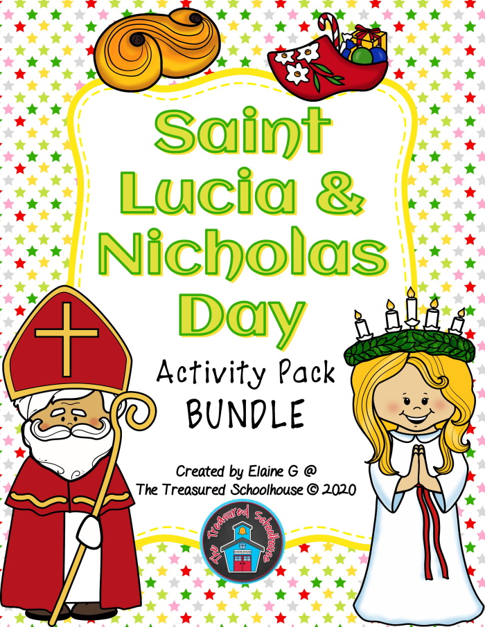 St nicholas st lucia day activity pack bundle made by teachers