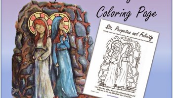 St lucy coloring page pdf download