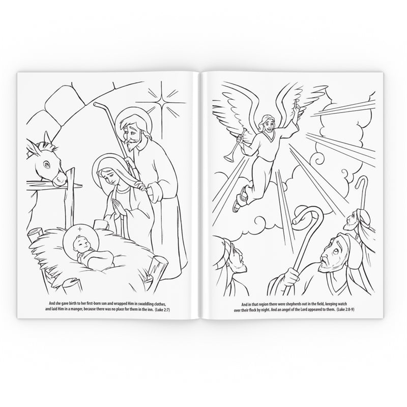 Childhood of jesus coloring book â holy heroes