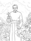 St frances xavier cabrini coloring page free printable coloring pages