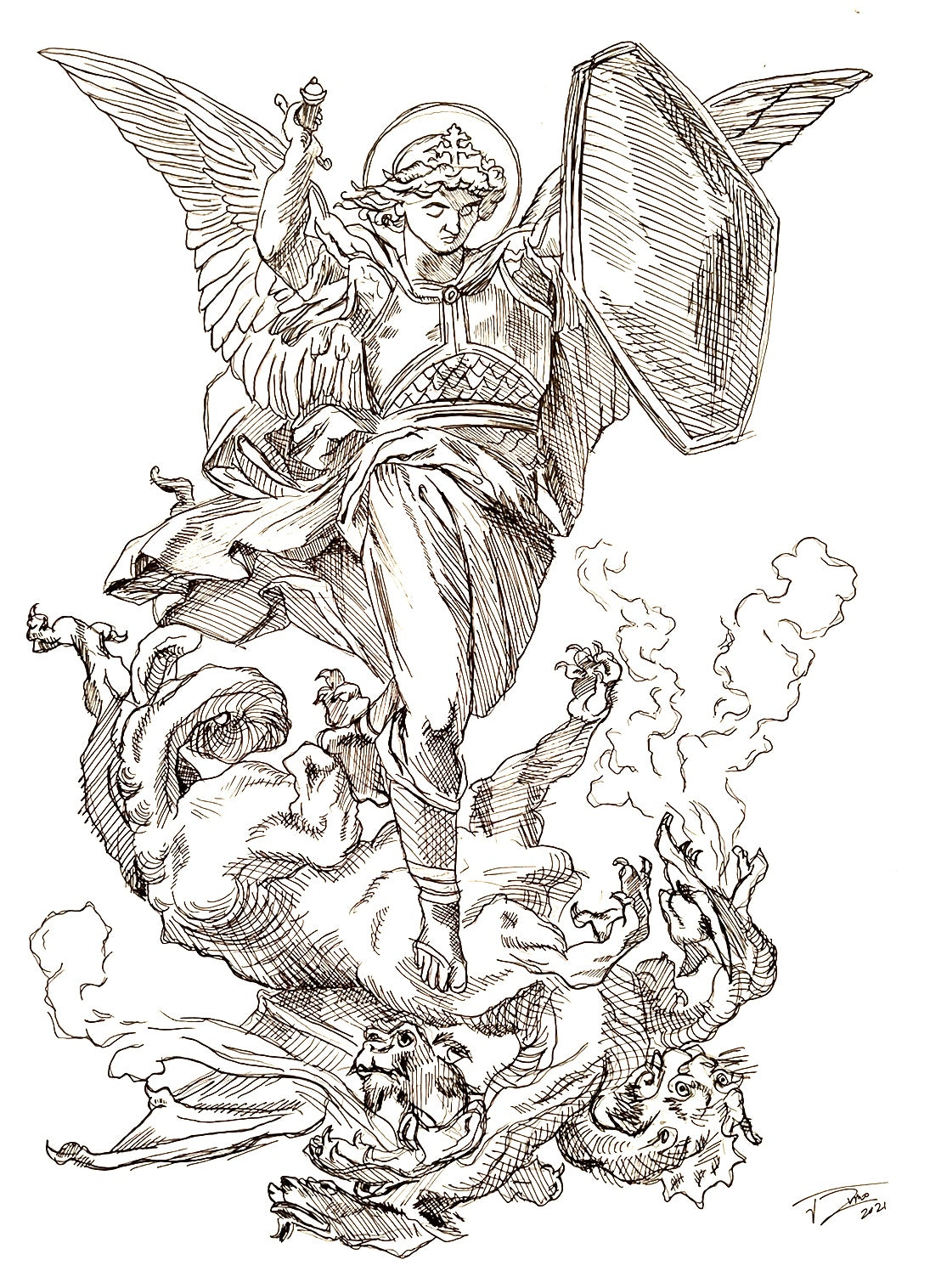 St michael the archangel â art by