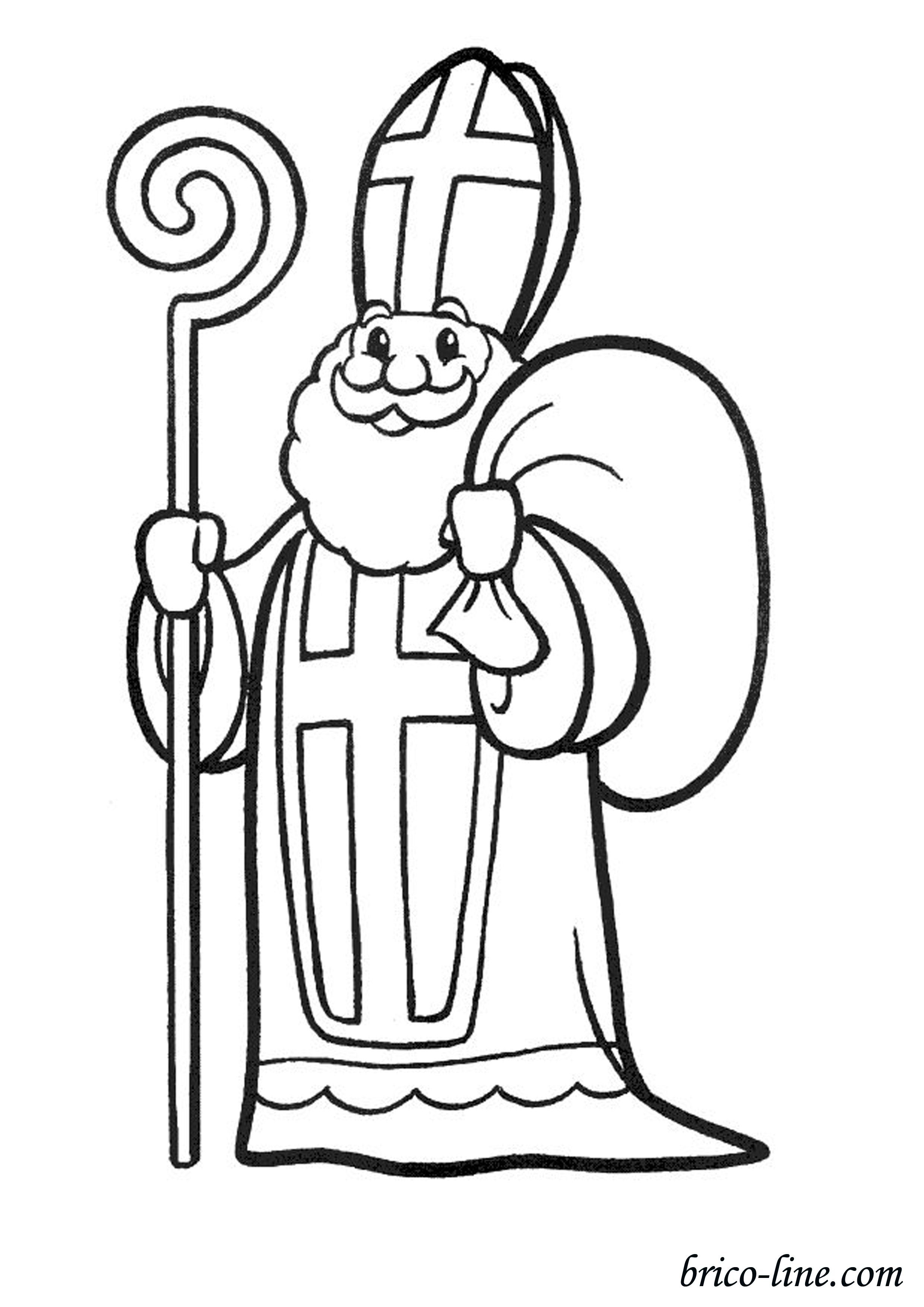 St nicholas coloring pages for children