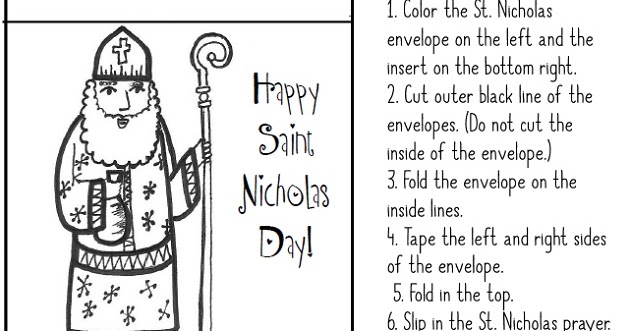 Paper dali saint nicholas free coloring page and printable