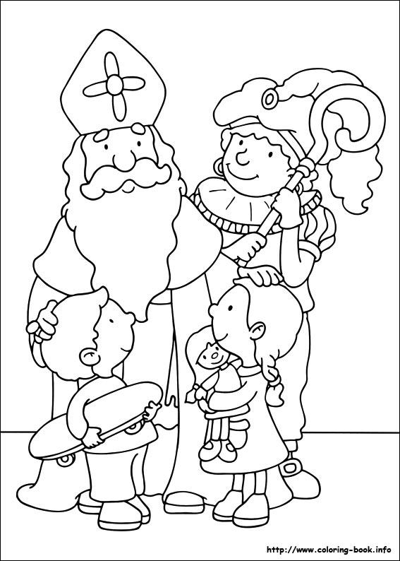 Saint nicholas coloring picture