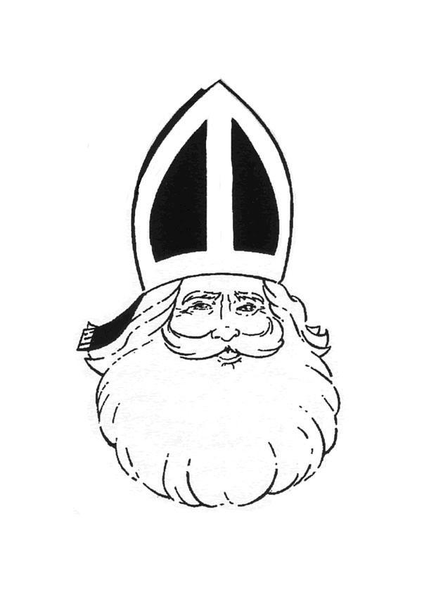 Coloring page saint nicholas