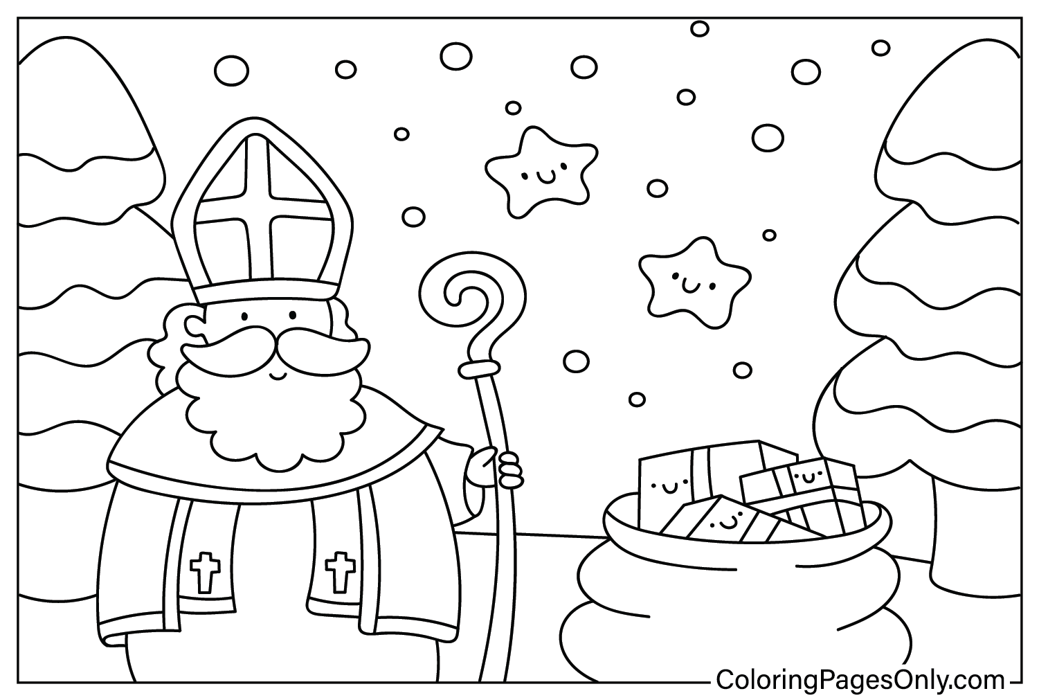 Coloring pages only on x ð celebrate the magic of saint nicholas day httpstcoosimzumiz saintnicholasday christmas xmas holidays gifts coloringpagesonly coloringpages coloringbook art fanart sketch drawing draw coloring usa