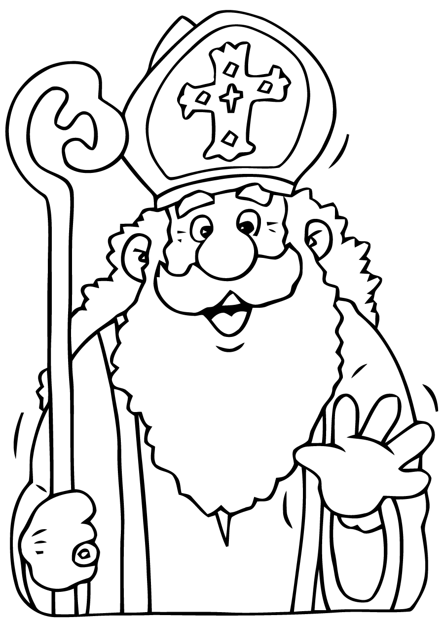 Saint nicholas coloring pages for children