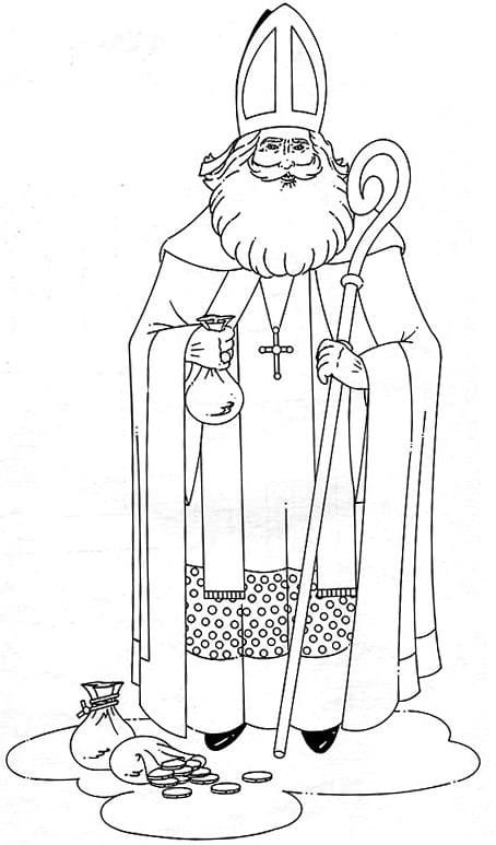 St nicholas coloring pages printable for free download