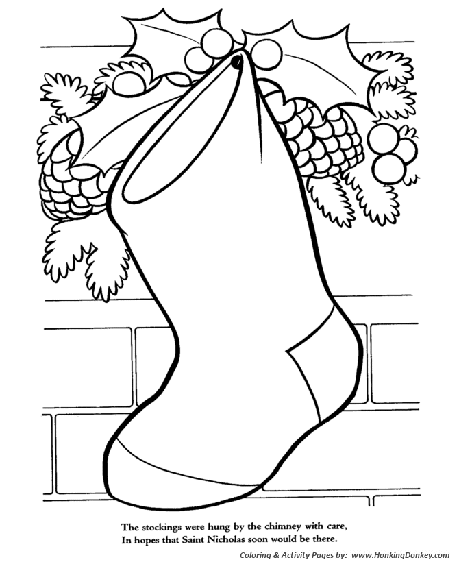 Night before christmas coloring pages christmas story coloring pages