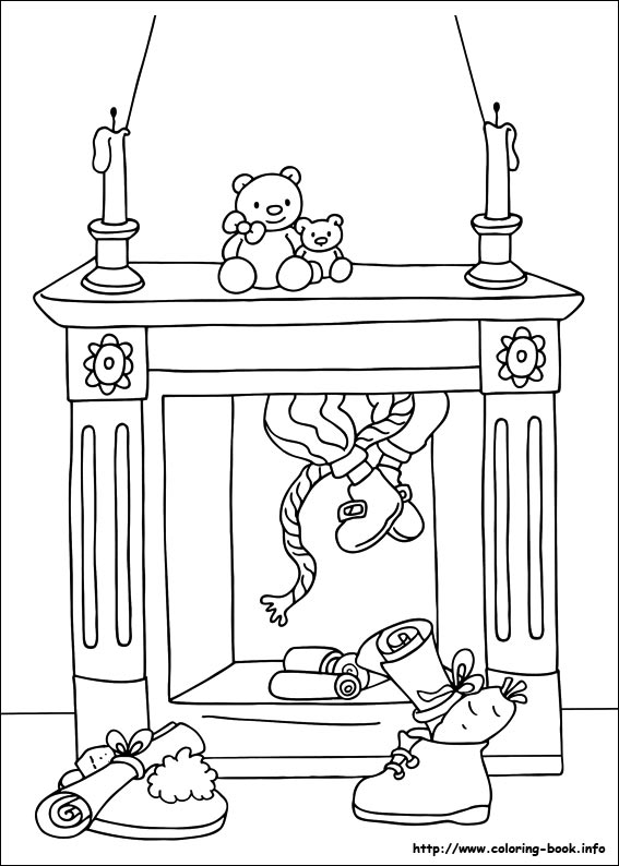 Saint nicholas coloring picture