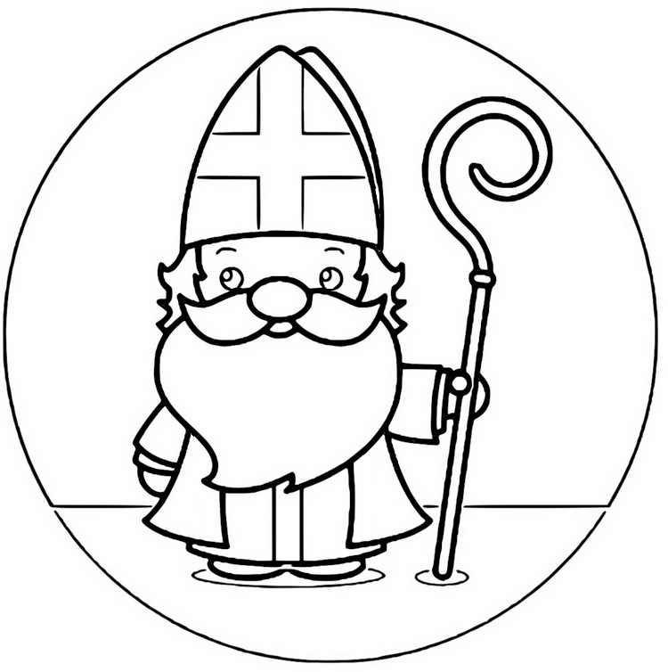 Coloring page saint nicholas day