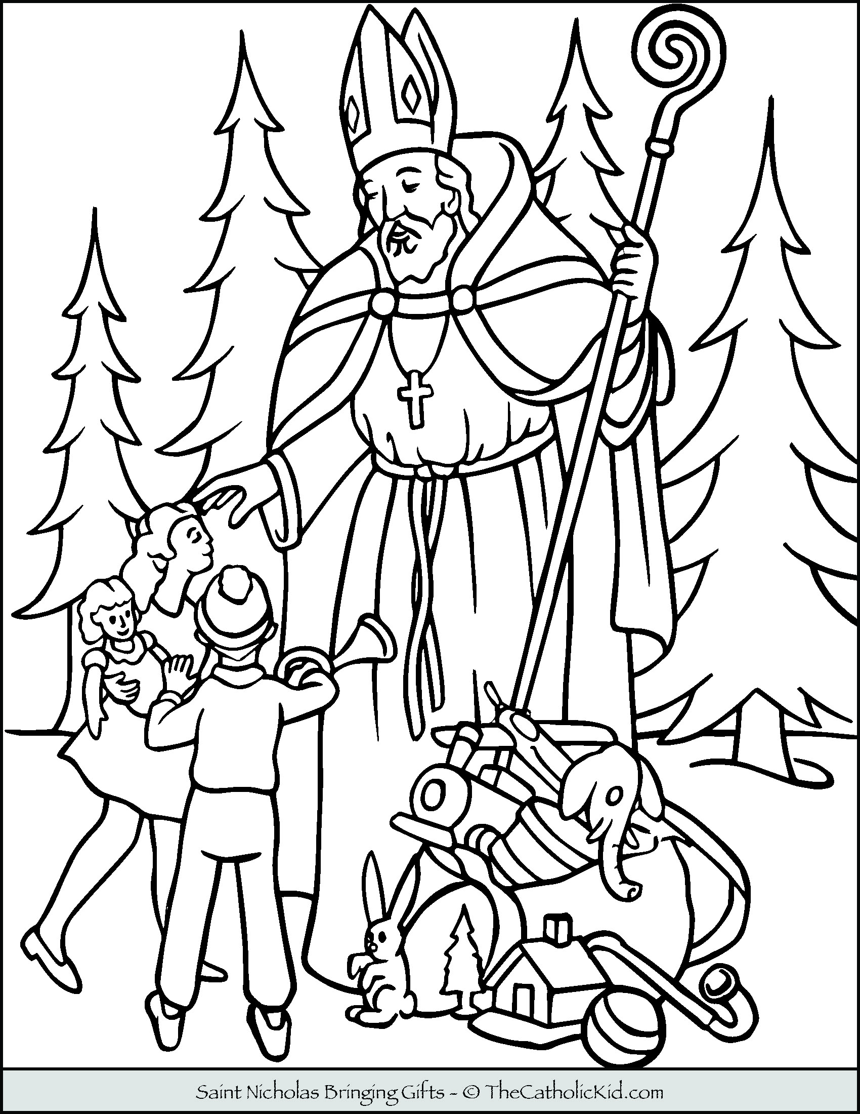 St nicholas coloring pages prayer sheet paper craft