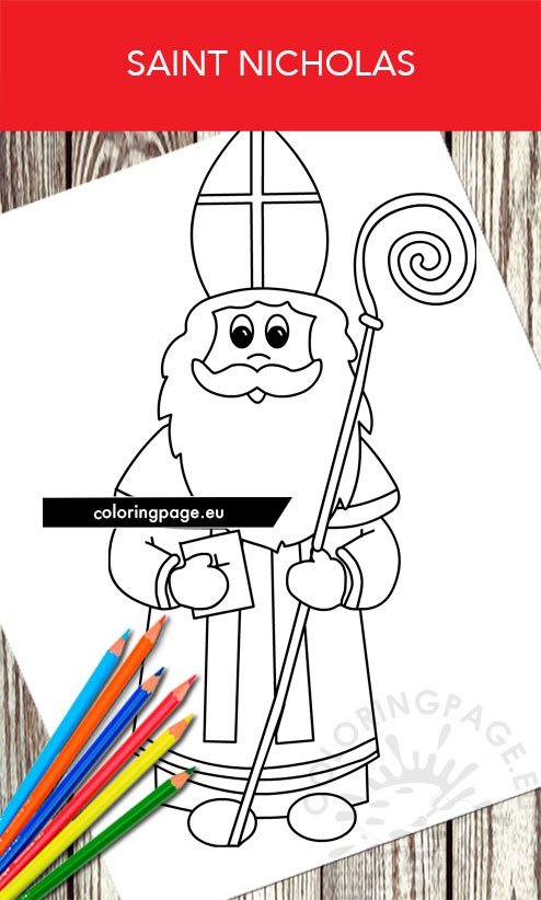 Saint nicholas day coloring page coloring page