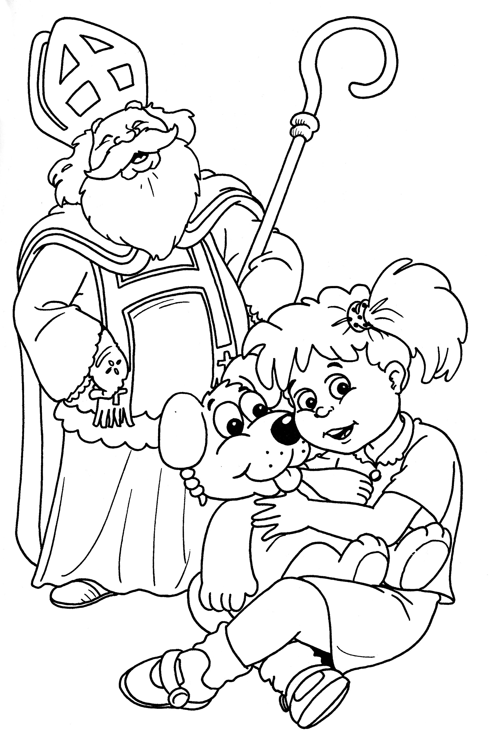 Saint nicholas coloring pages to print