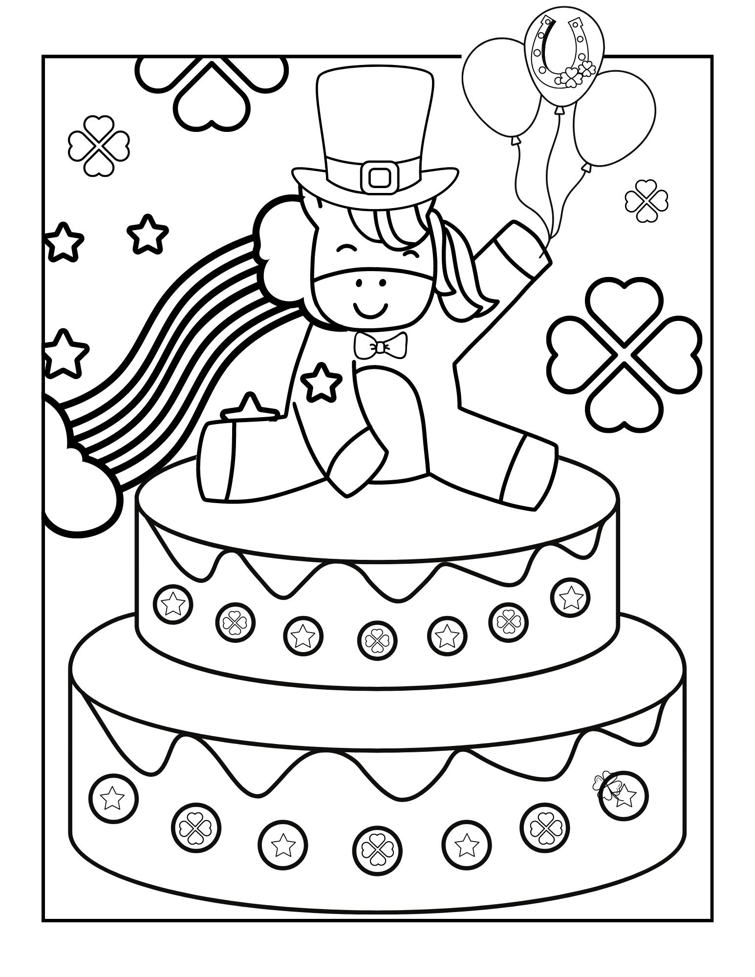 St patricks day coloring sheets free â