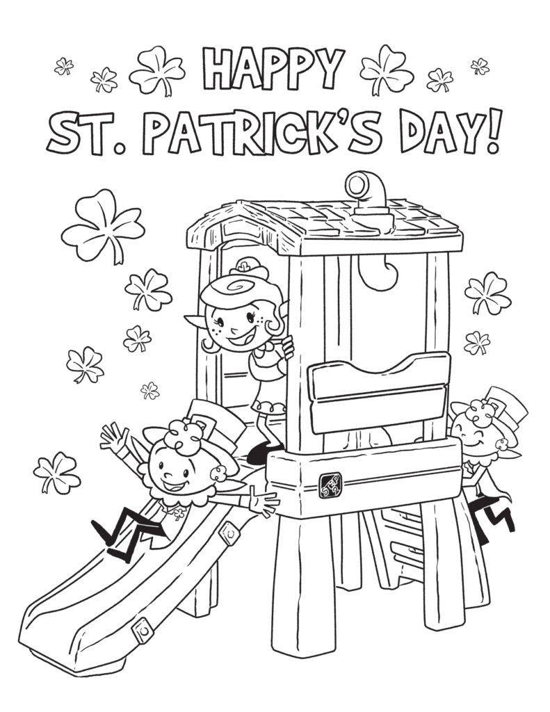 Free printable st patricks day coloring page